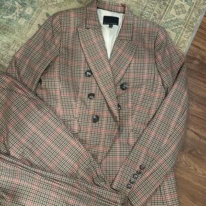 Banana Republic Double-Breasted Plaid Blazer and Pants Set. 12